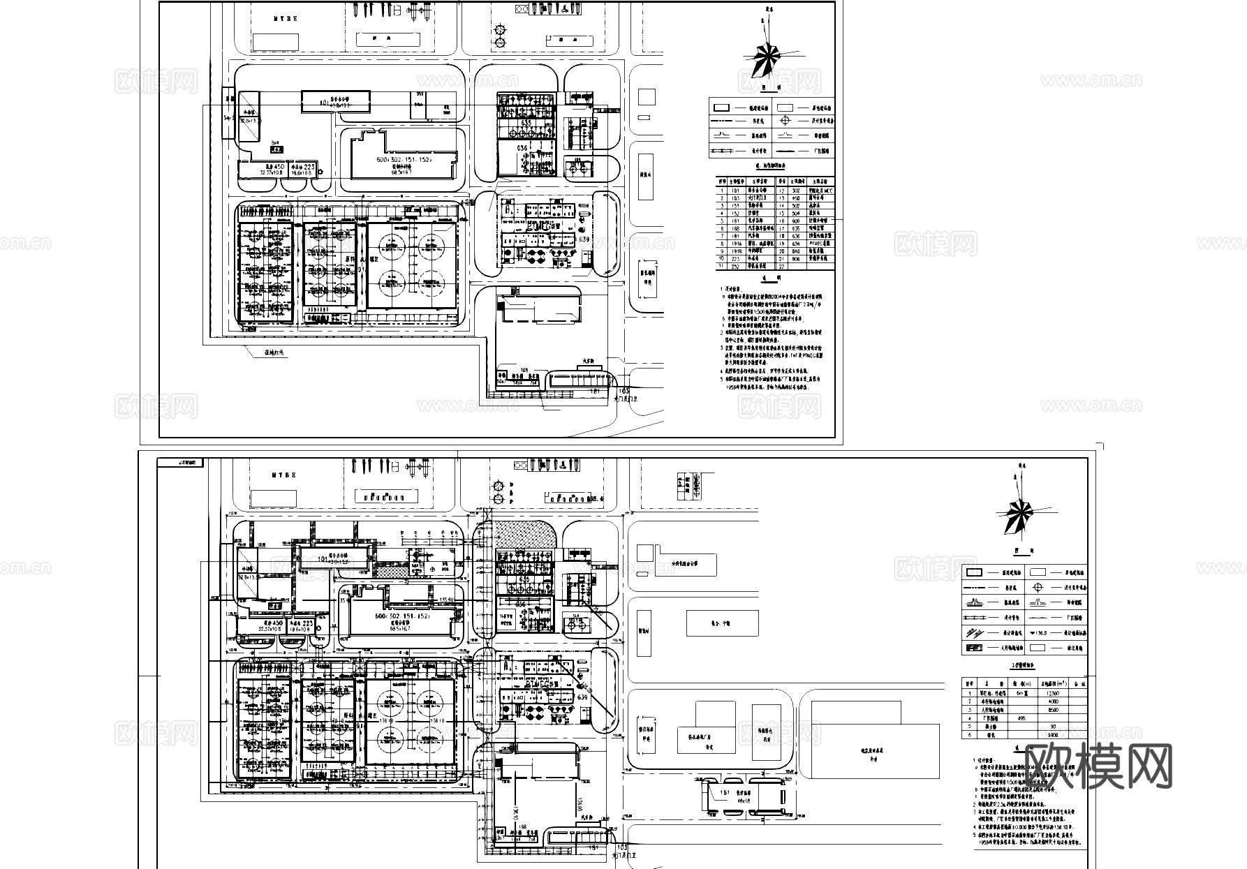 中石油前郭炼油厂建筑规划平面CAD施工图cad施工图cad施工图
