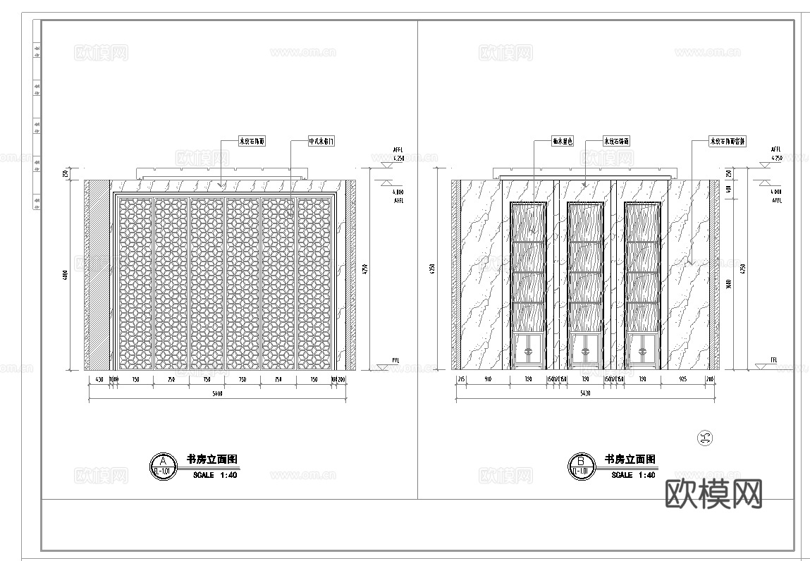 高档会所 最新全套施工图设计cad施工图
