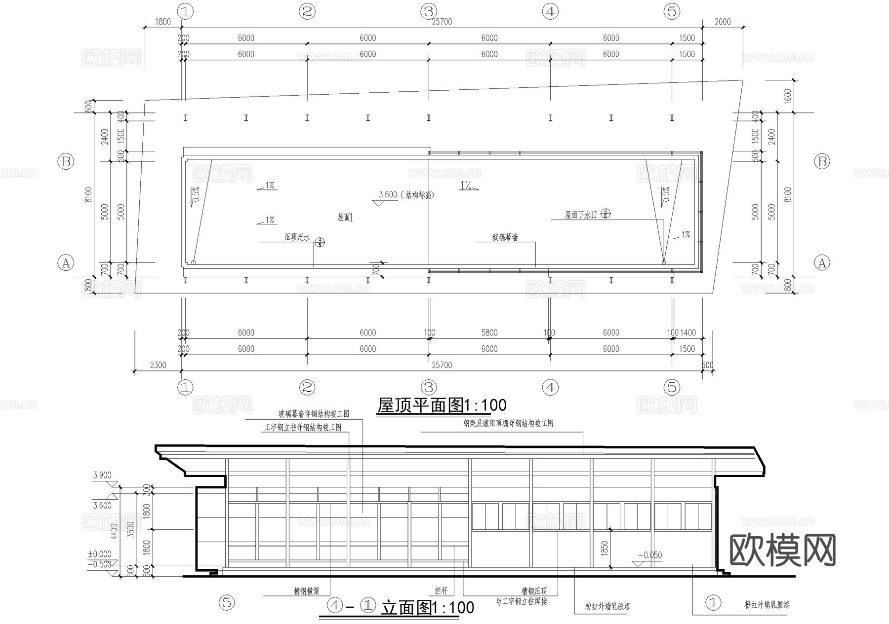 公共厕所建筑 洗手间管理房cad施工图