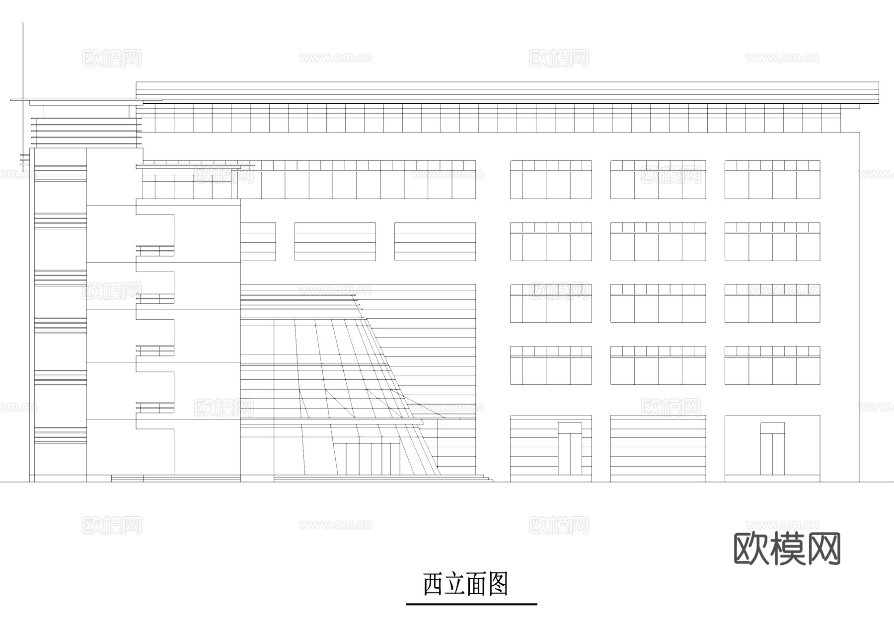 工业厂房车间大楼建筑CAD施工图集cad施工图