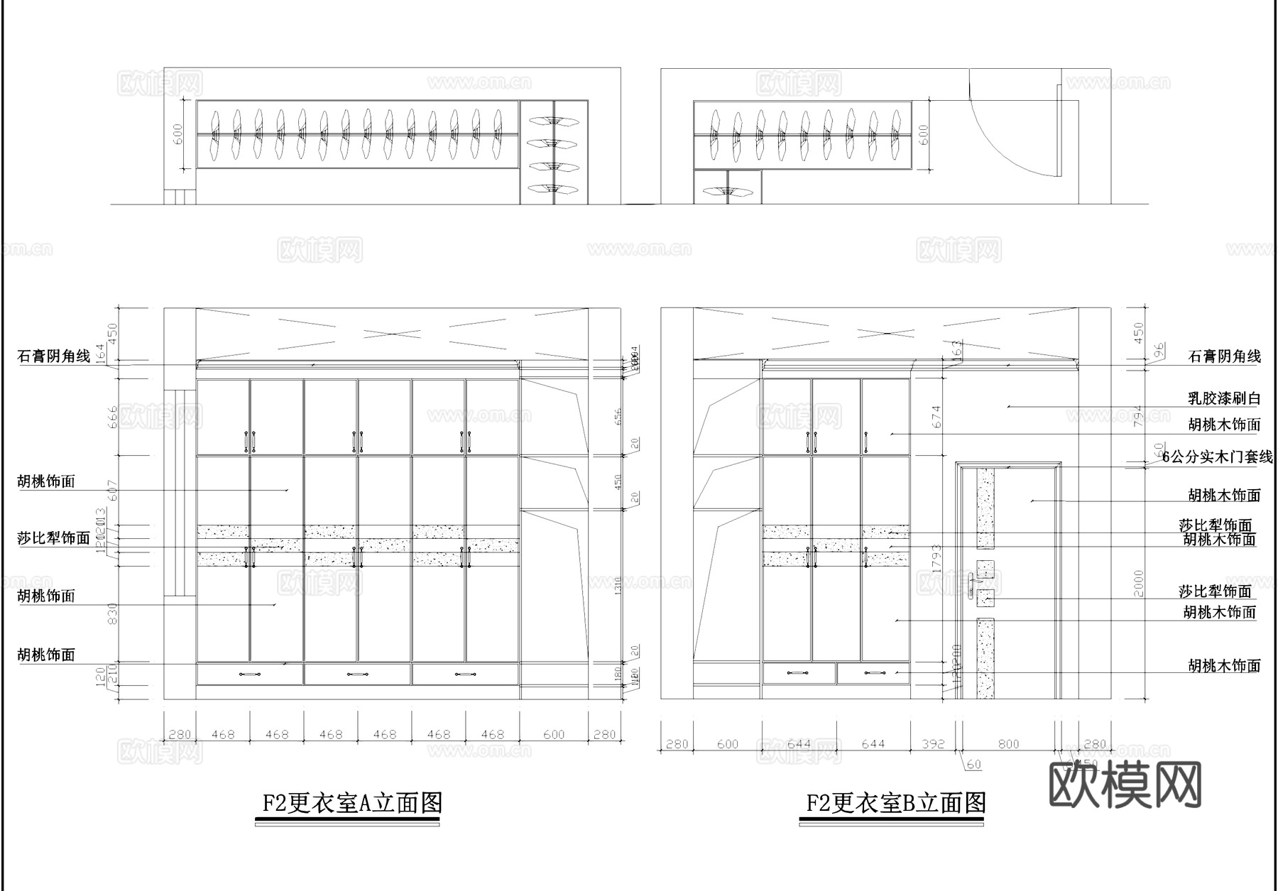 别墅室内装饰CAD施工图集cad施工图