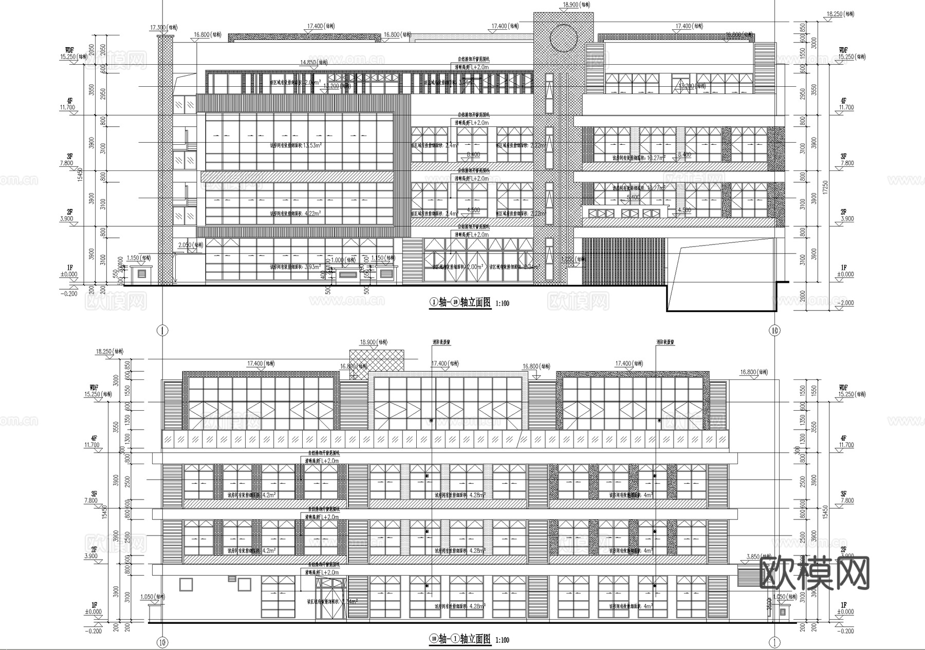 四层幼儿园托儿所建筑cad施工图