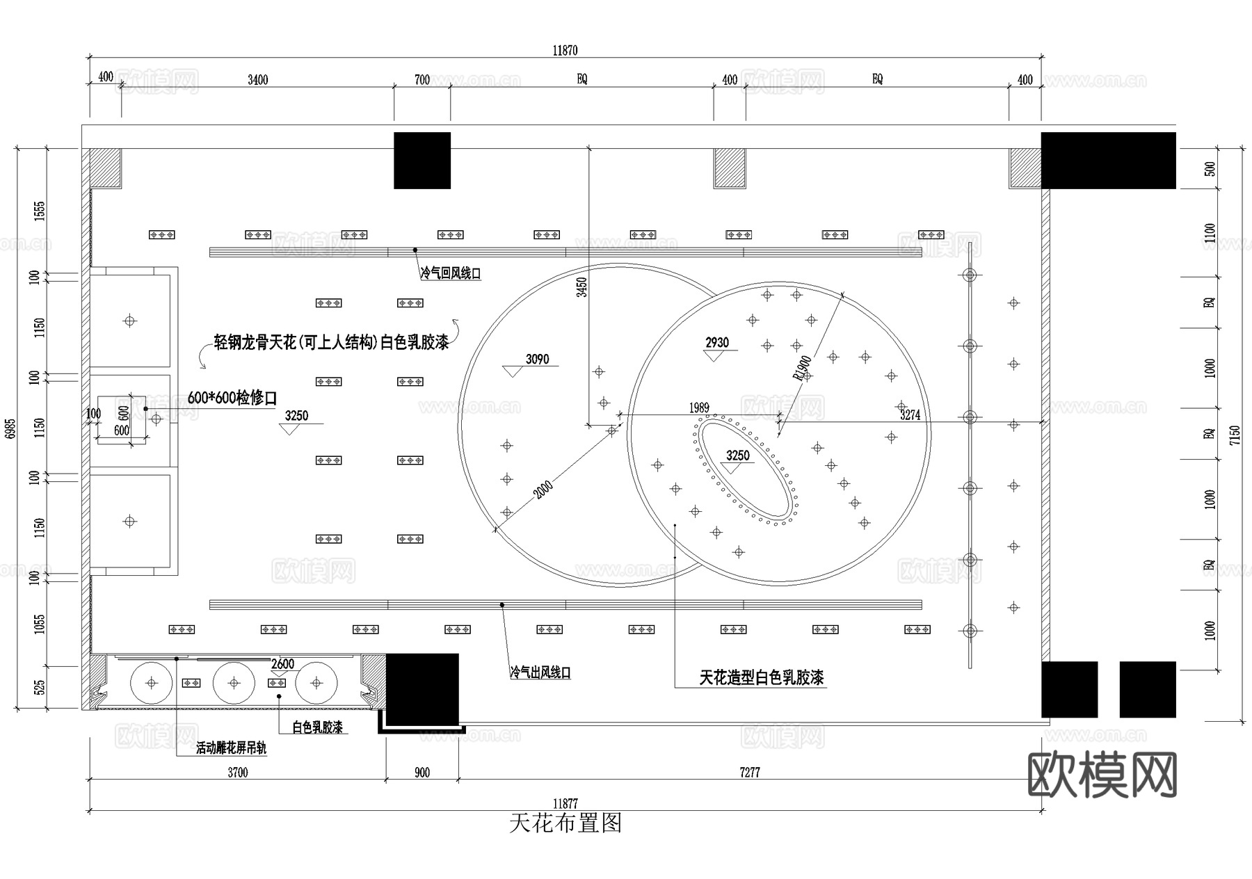 服装店 品牌服饰店cad施工图