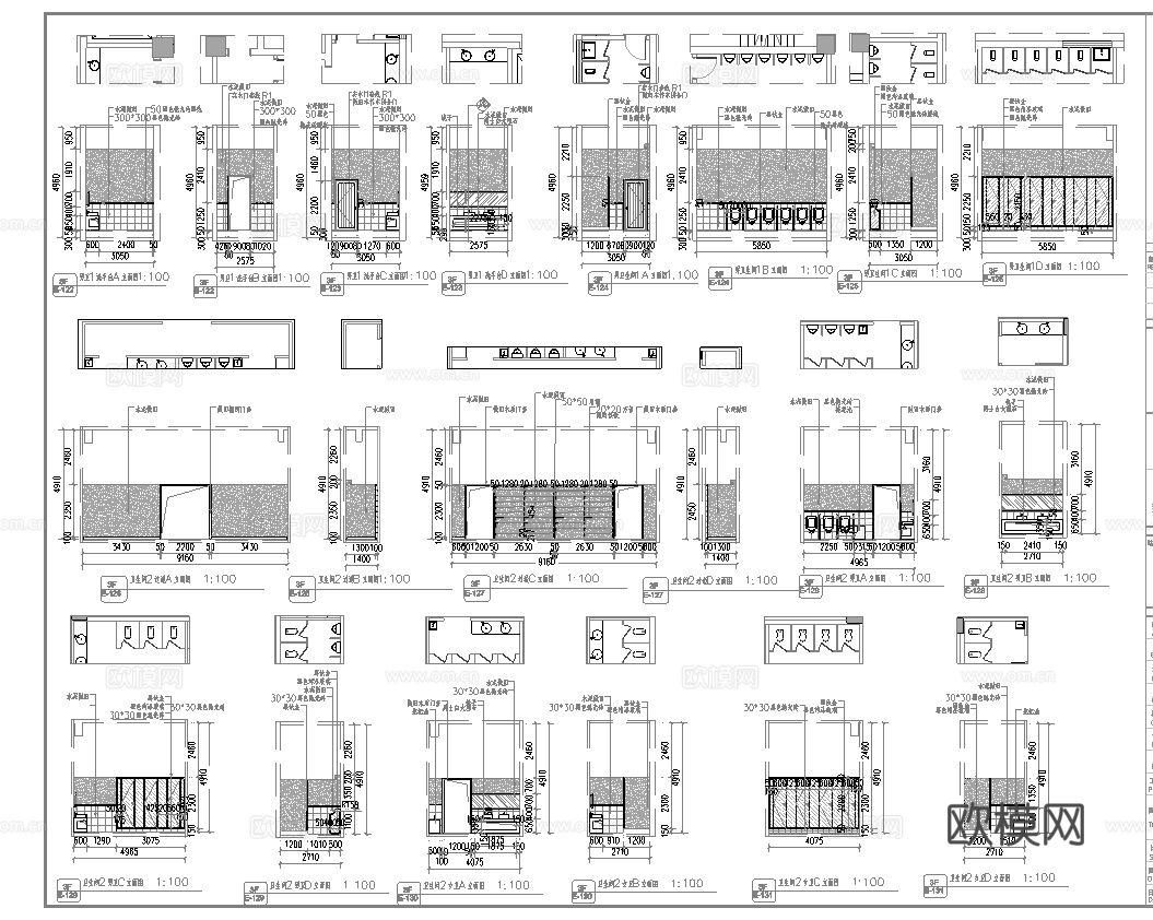 电影院 最新全套施工图设计cad施工图