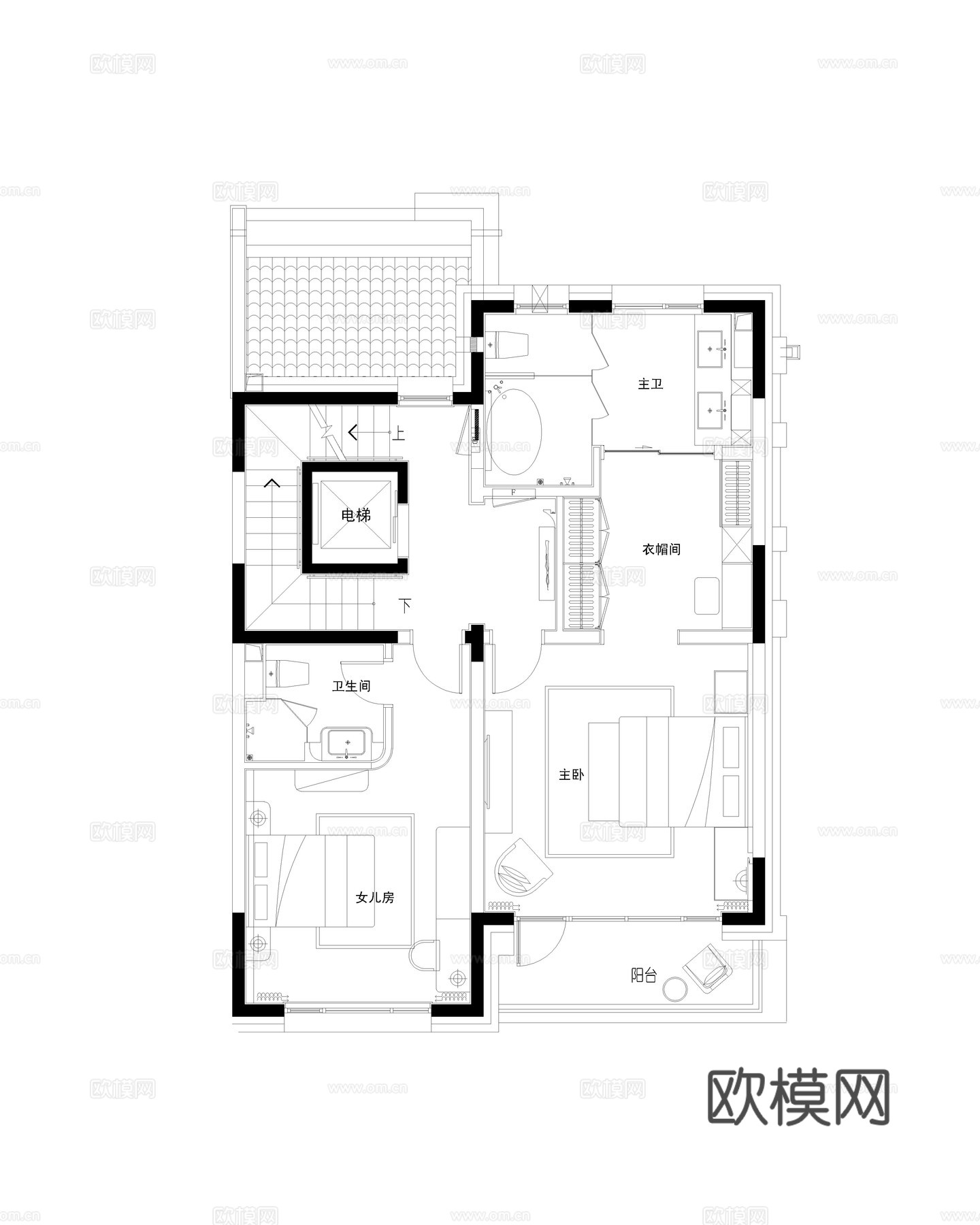 别墅样板间  最新全套施工图设计cad施工图