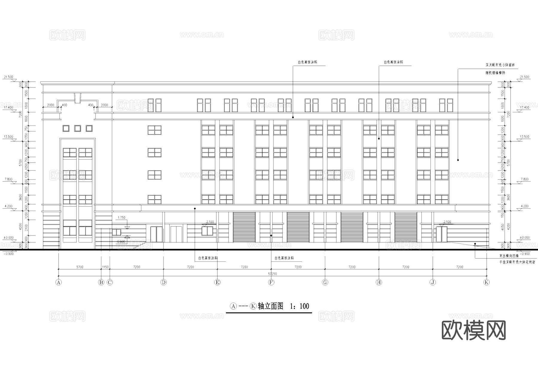 药品工业厂房仓库建筑CAD施工图cad施工图