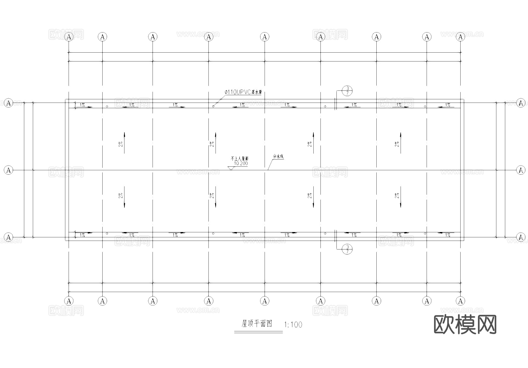 九华制衣厂车间厂房工业建筑CAD施工图cad施工图