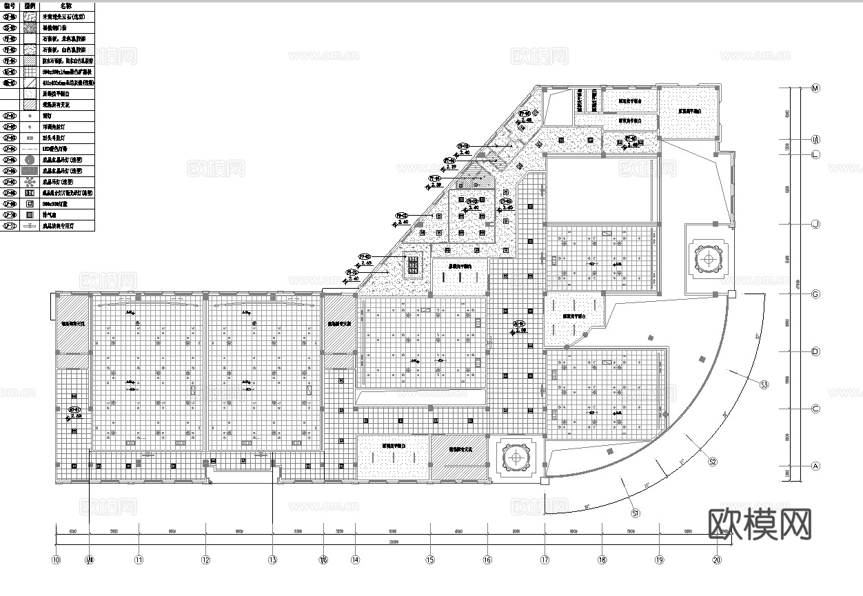 电影院 最新全套施工图设计cad施工图