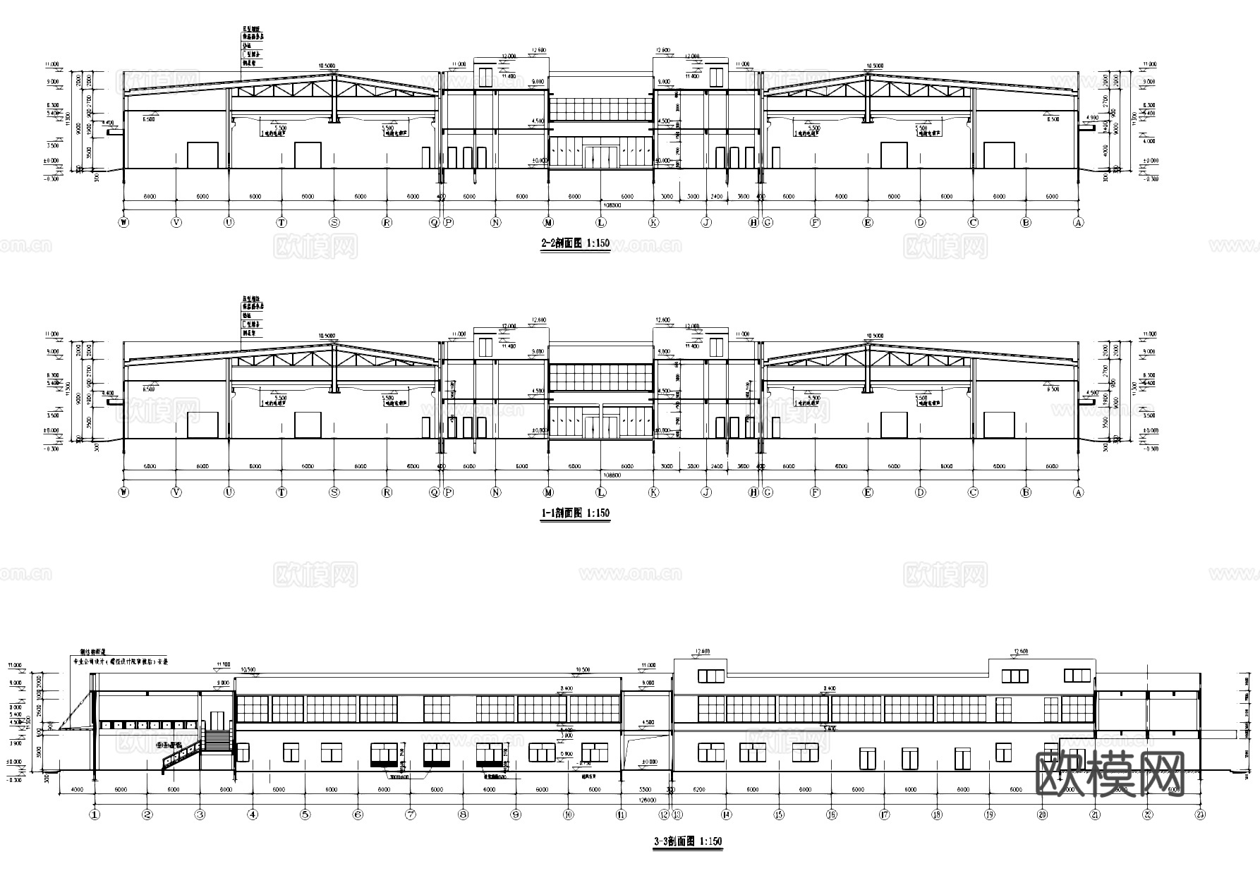葵涌生产基地厂房工业建筑CAD施工图cad施工图