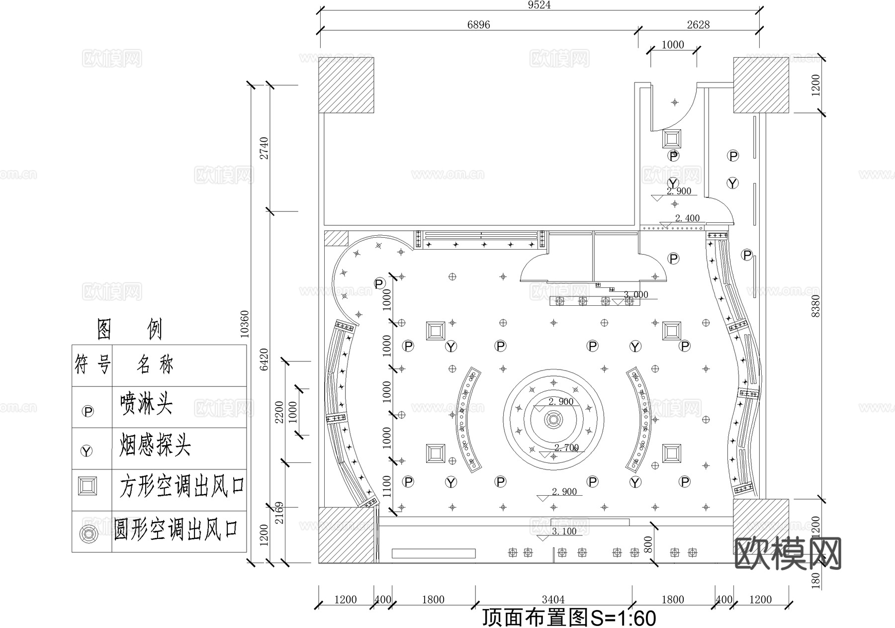 服装店 商铺铺面服饰店 专卖店cad施工图