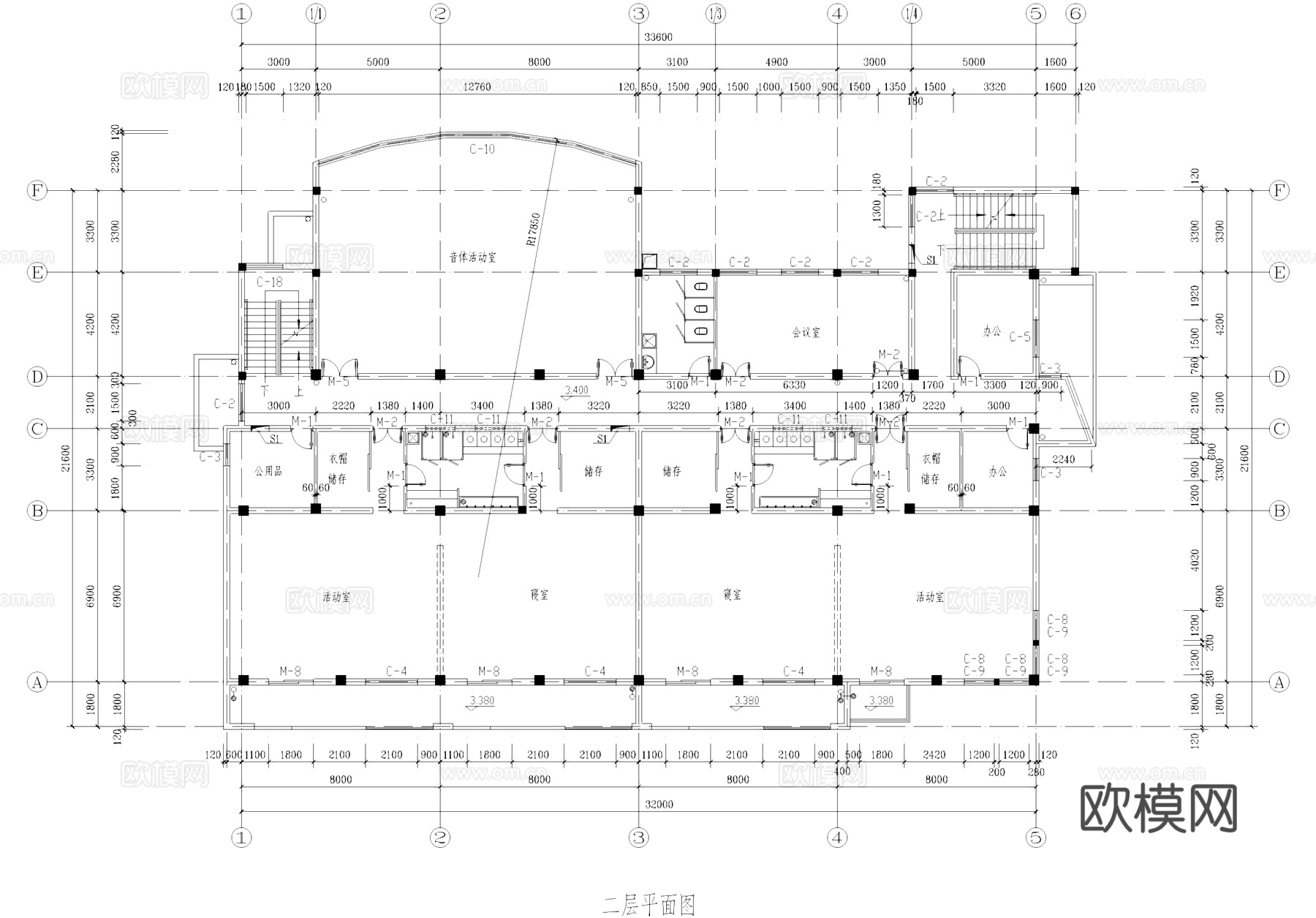 小区社区幼儿园建筑CAD施工图cad施工图cad施工图