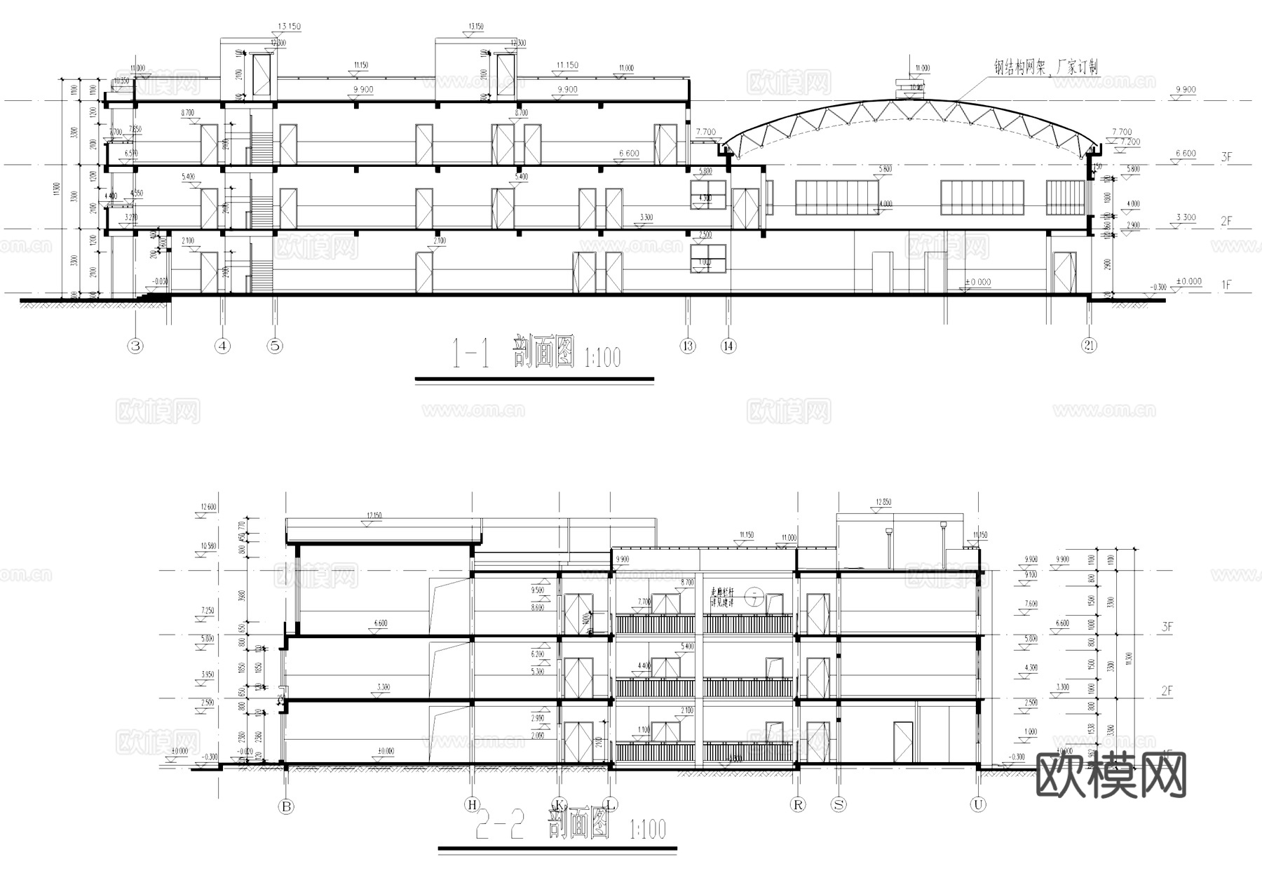 江杨基地幼儿园托儿所建筑CAD施工图cad施工图