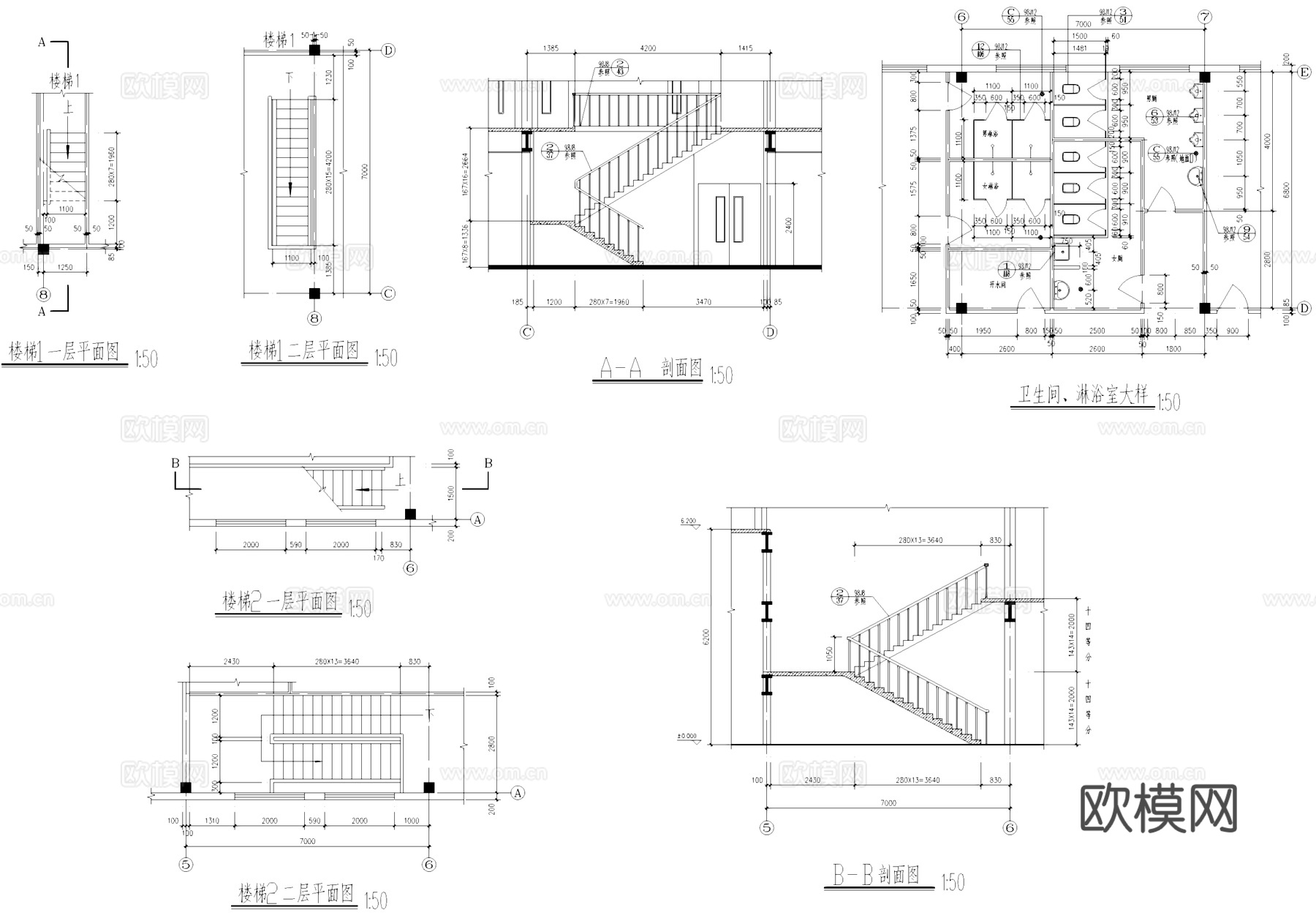 精密模具工厂厂房门卫工业建筑CAD施工图cad施工图