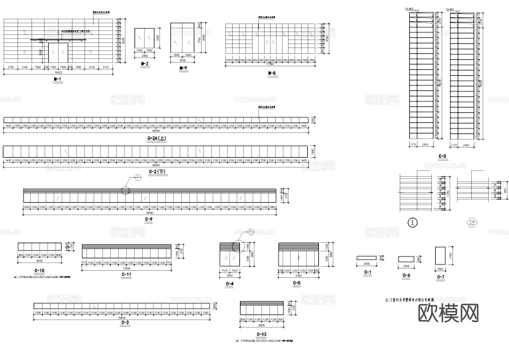 三层排架车间框架办公楼工业建筑CAD施工图cad施工图