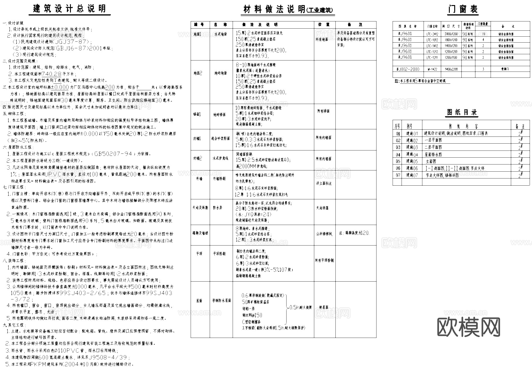 精密仪表厂房车间工业建筑CAD施工图cad施工图