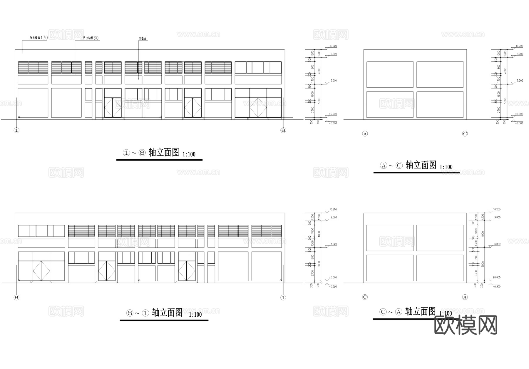 动力车间空压冷冻站循环冷却水站工业建筑CAD施工图集cad施工图