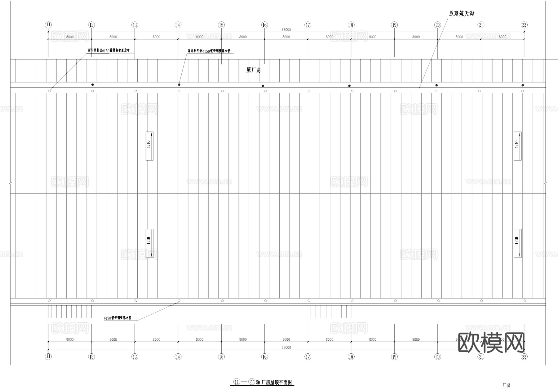 轮胎内钢丝厂房工业建筑CAD施工图cad施工图