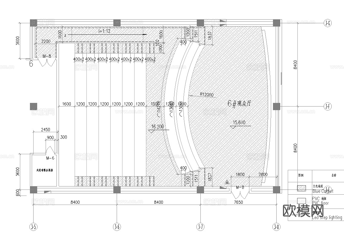电影院 最新全套施工图设计cad施工图