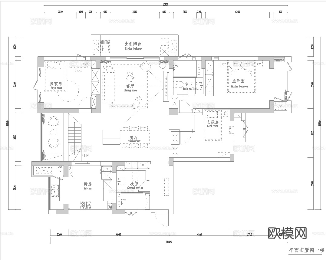 别墅样板间 最新全套施工图设计cad施工图