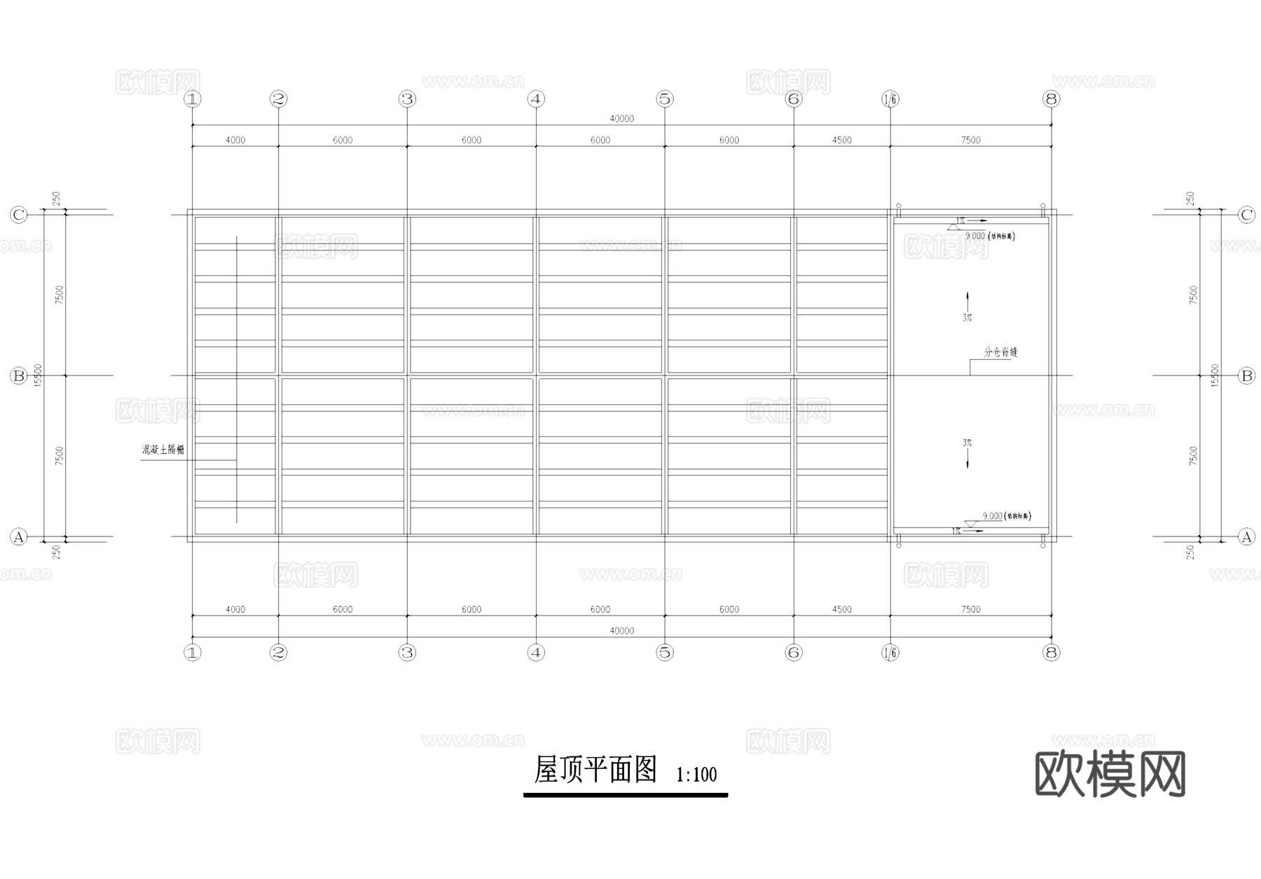 动力车间空压冷冻站循环冷却水站工业建筑CAD施工图集cad施工图
