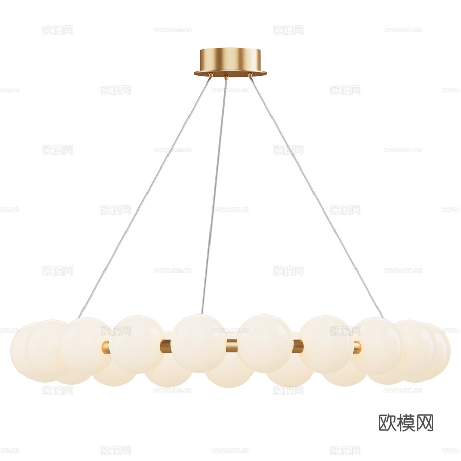 Agnes 吊灯3d模型下载（渲染图2）