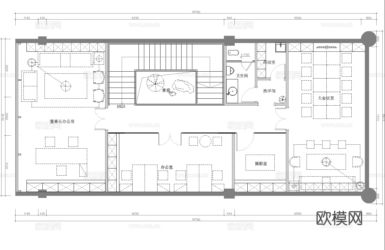 高档玉器店会所 最新全套施工图设计cad施工图