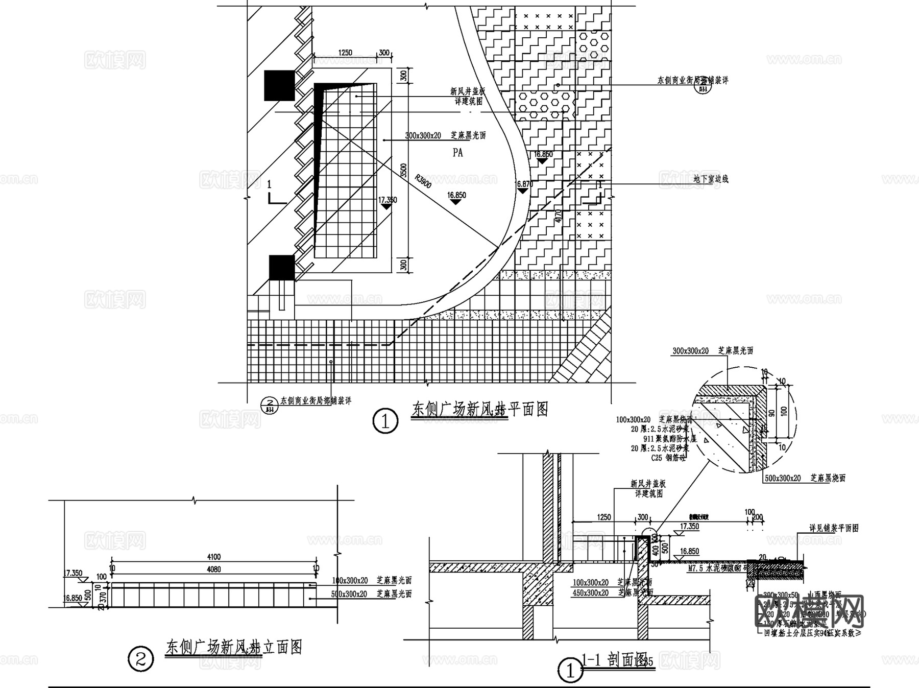 通风井装饰CAD施工图集cad施工图