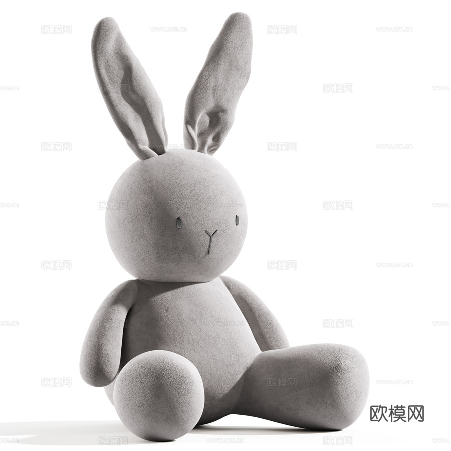 毛绒玩具3d模型