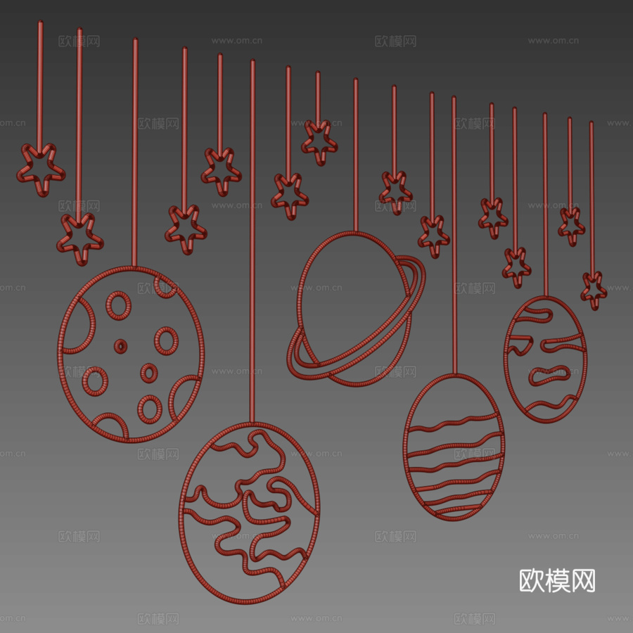 霓虹灯3233d模型