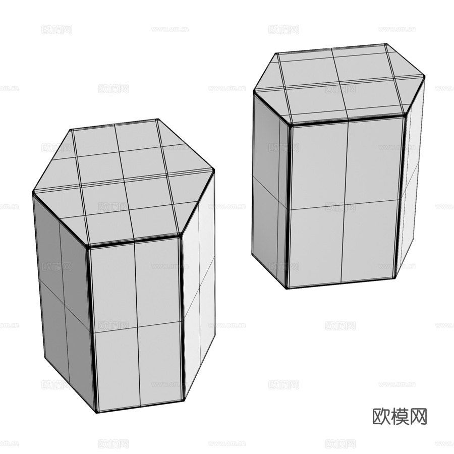 Minotti Andree 1边桌3d模型下载（渲染图4）