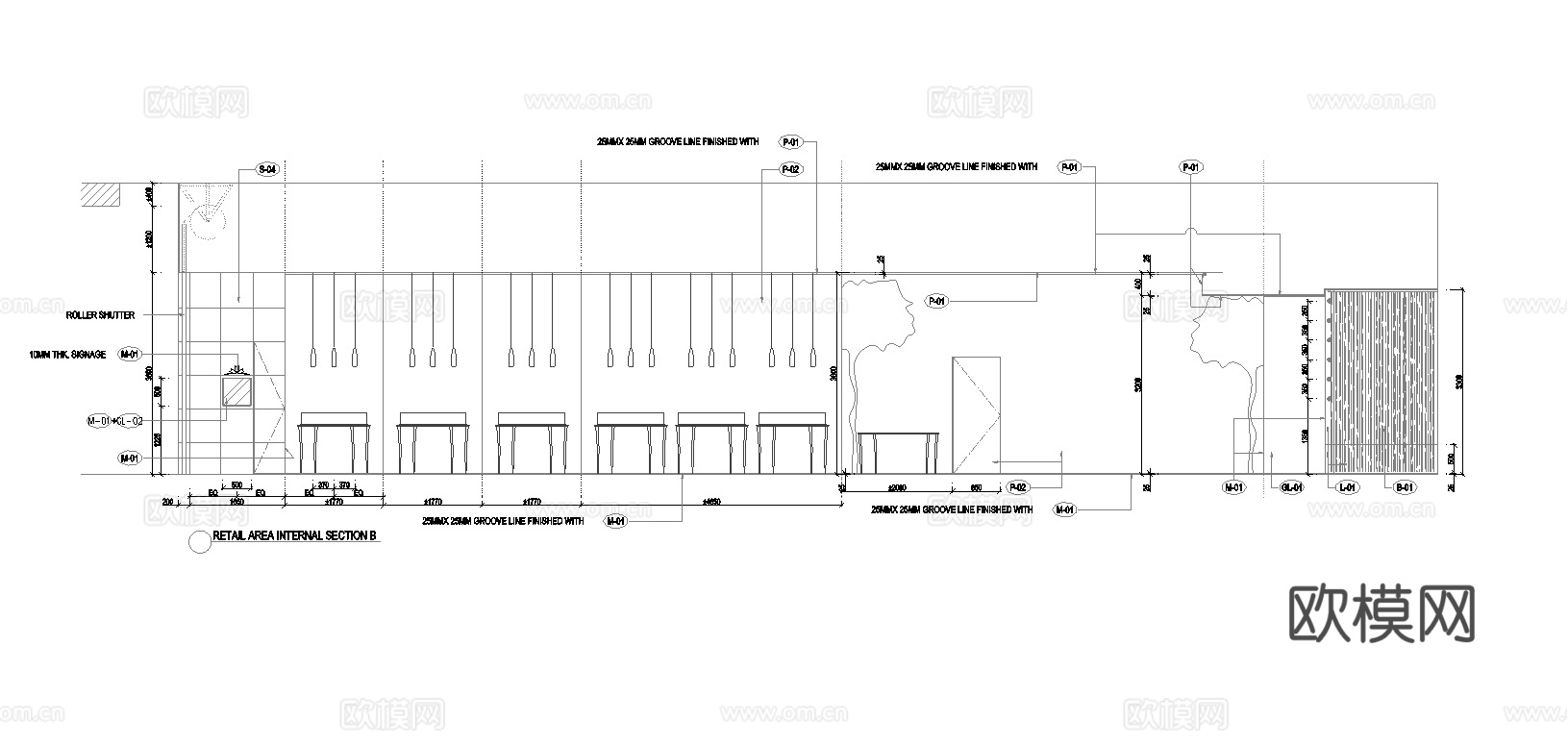 珠宝店 最新全套施工图设计cad施工图