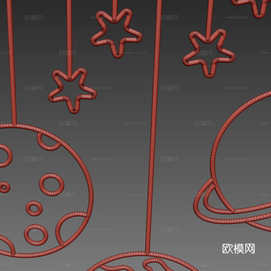 霓虹灯3233d模型