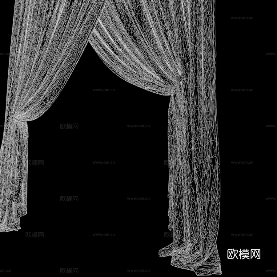 窗帘3493d模型下载（渲染图5）