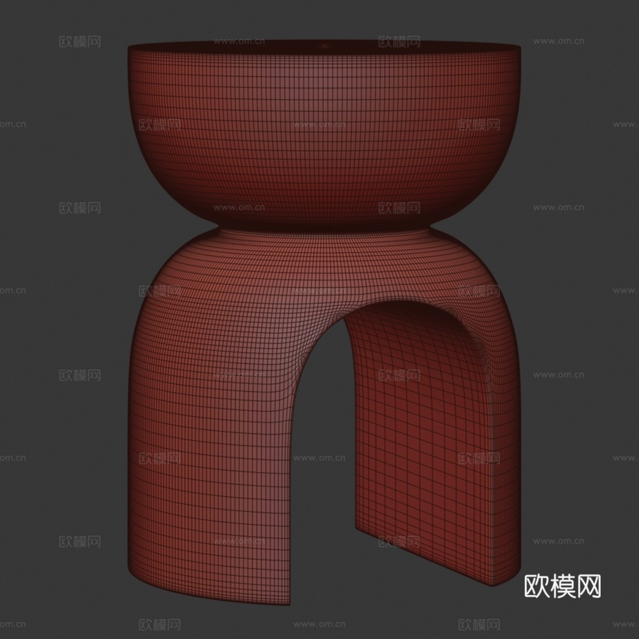 Felix树桩咖啡桌3d模型下载（渲染图4）