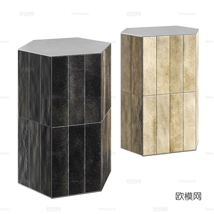 Minotti Andree 1边桌3d模型下载（渲染图1）