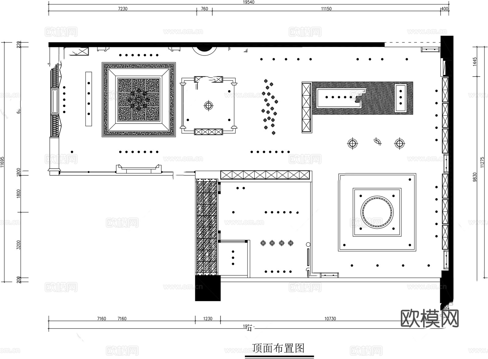 花店 最新全套施工图设计cad施工图