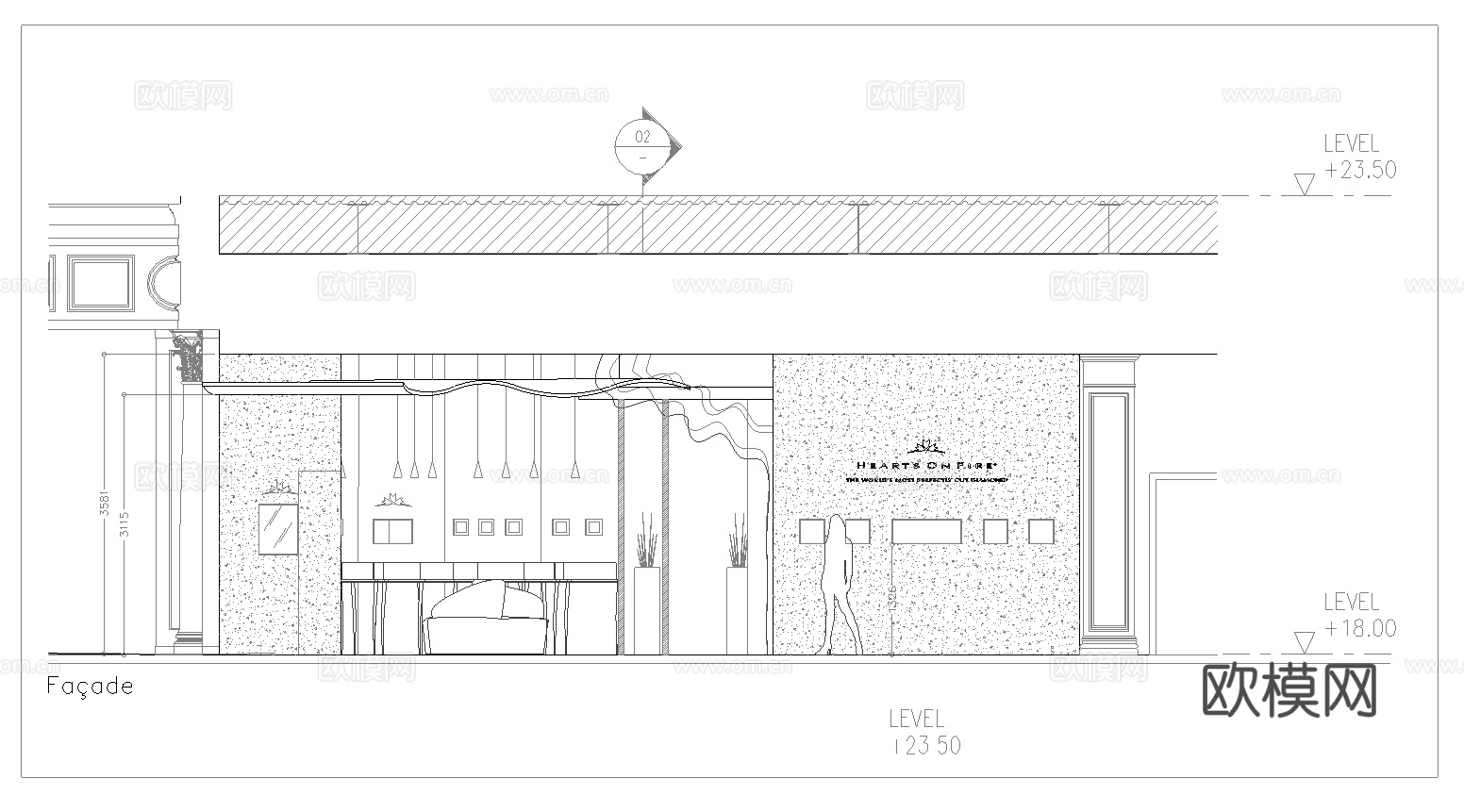珠宝店 最新全套施工图设计cad施工图