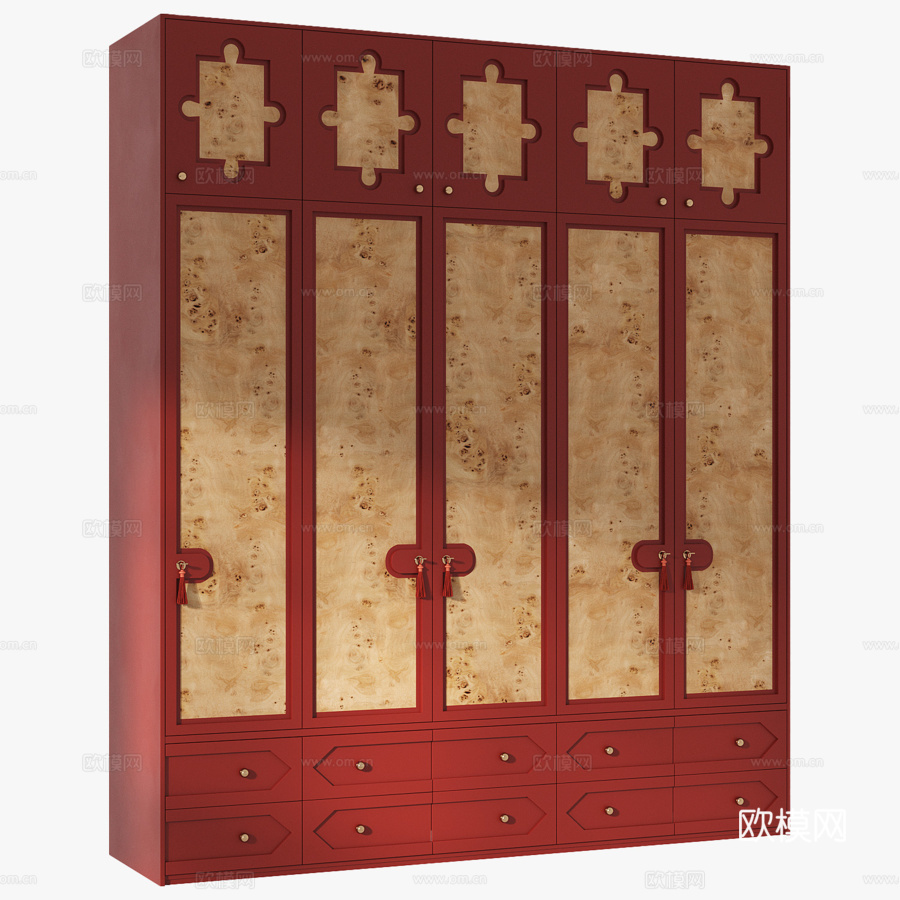 流苏柜3d模型下载（渲染图4）