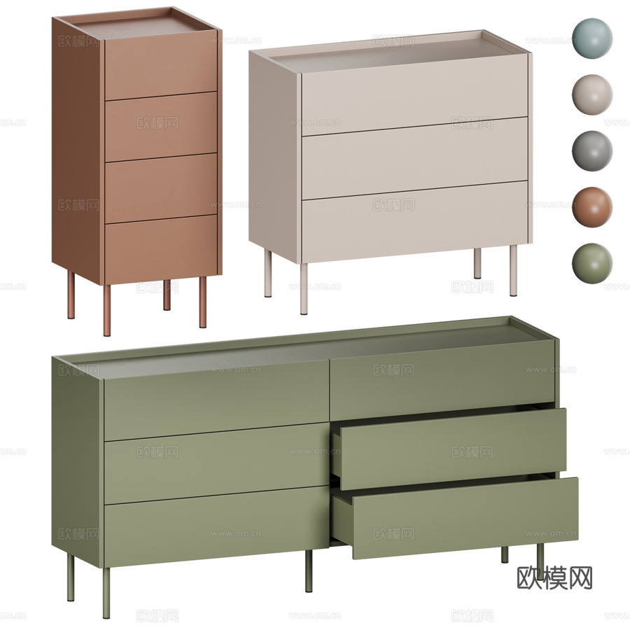 Digars抽屉柜 Divan.ru3d模型下载（渲染图1）