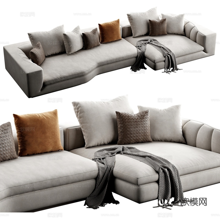 Minotti Riley沙发3d模型