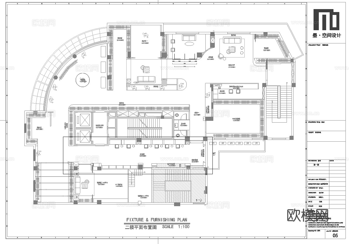 高档婚纱店 最新全套施工图设计cad施工图