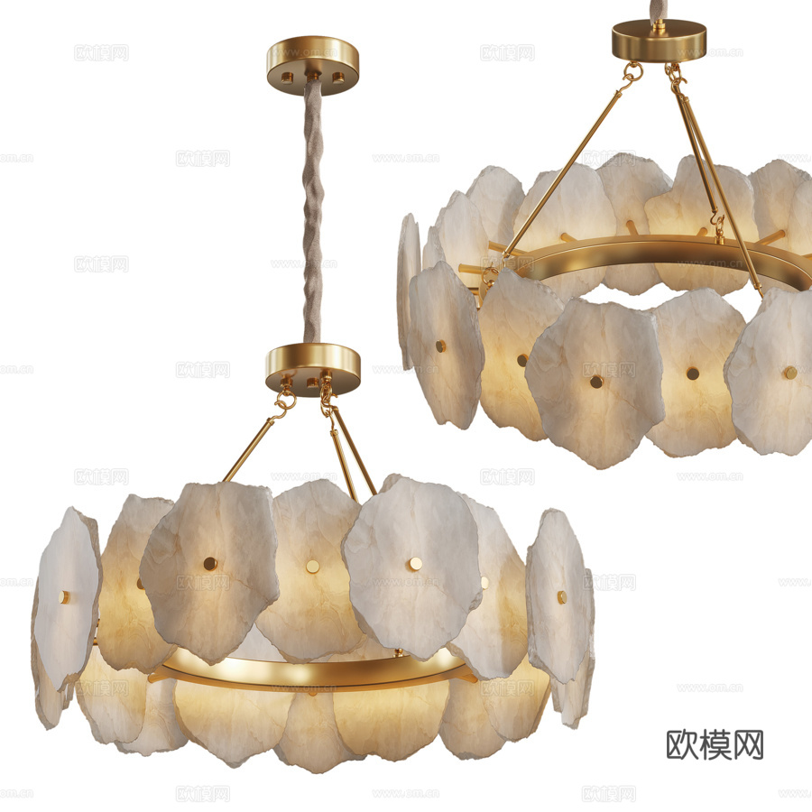 大理石吊灯 ø 603d模型