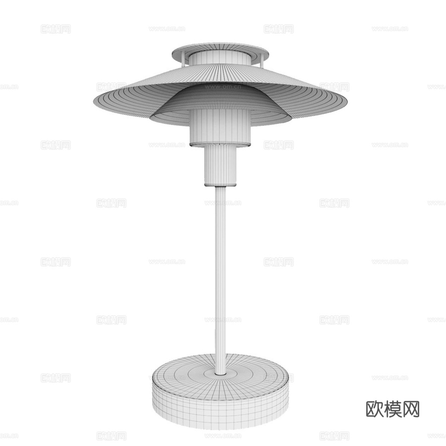 Halo Design品牌RIVOLI台灯3d模型下载（渲染图3）