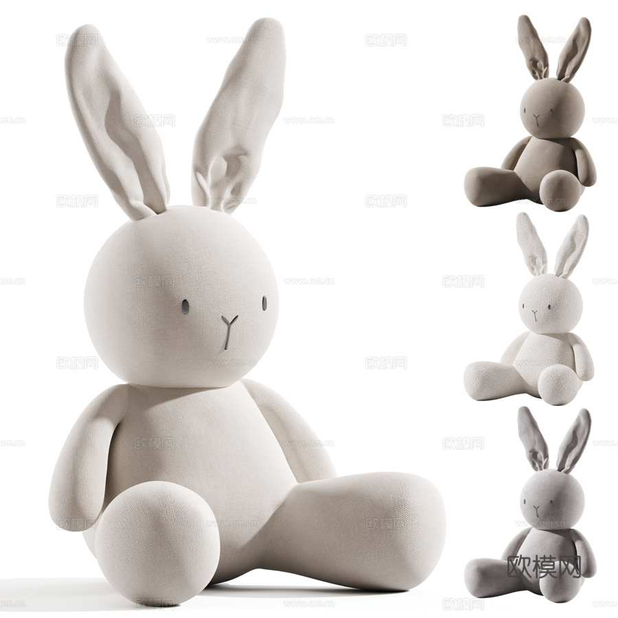 毛绒玩具3d模型