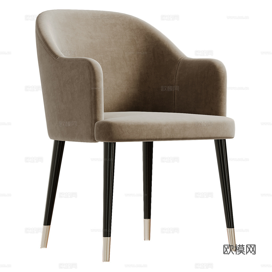 科尼舍夫灰色椅子3d模型下载（渲染图3）