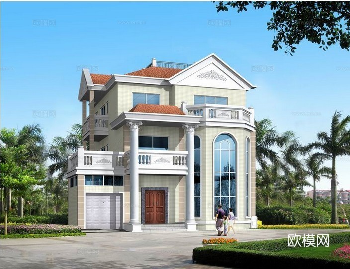 别墅自建房建筑外观 最新全套施工图设计cad施工图