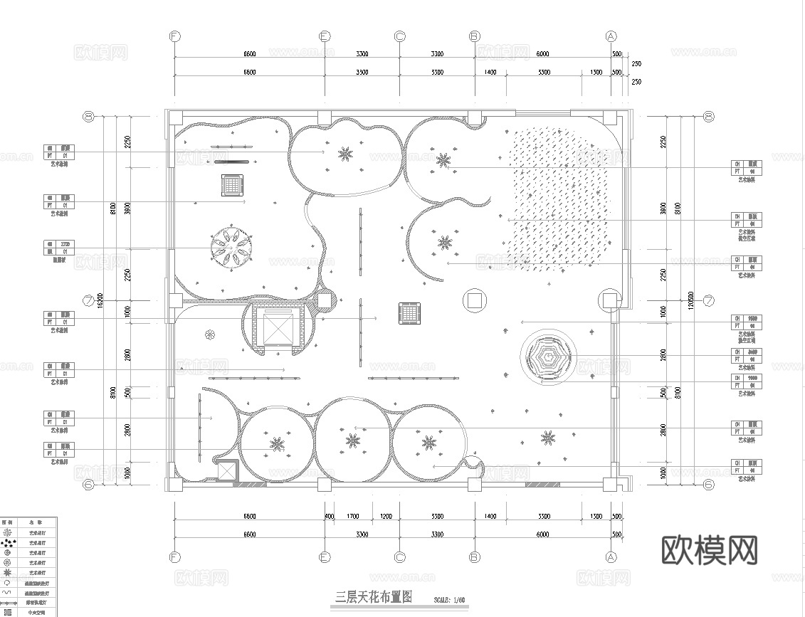 主题花店 最新全套施工图设计cad施工图