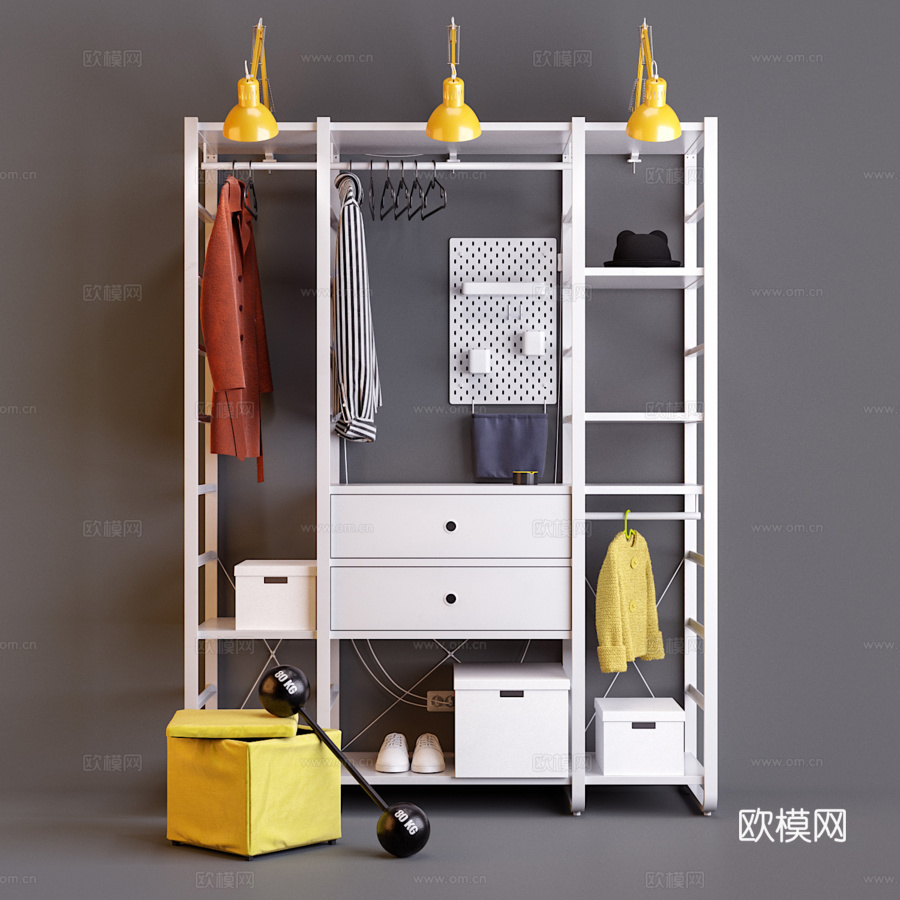 宜家ELVARLI3d模型下载（渲染图1）