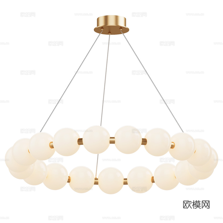 Agnes 吊灯3d模型下载（渲染图1）