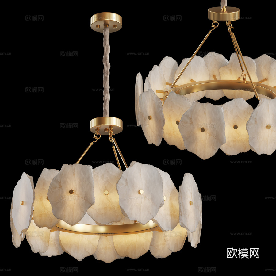 大理石吊灯 ø 603d模型